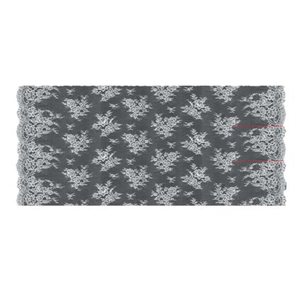 Chantilly Lace Eyelash Design White Width 152cm