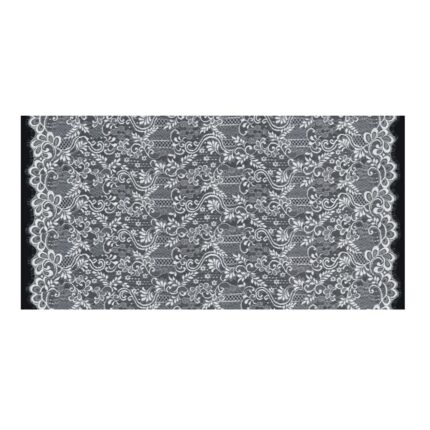 Chantilly Lace Eyelash Design White Width 94cm