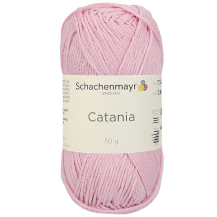 Catania 100% Combed And Mercerized Cotton. Recommended For Both Knitting And Crochet Color Rosa