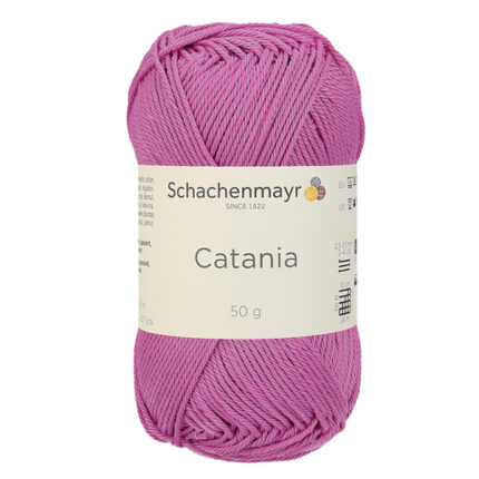 Catania 100% Combed And Mercerized Cotton. Recommended For Both Knitting And Crochet Color Azalee