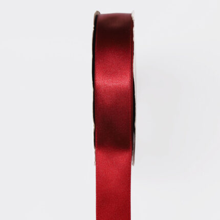 1. 5cm Bordeaux Single Face Satin Ribbon