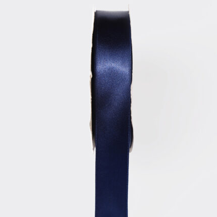 2. 5cm Light Navy Single Face Satin Ribbon