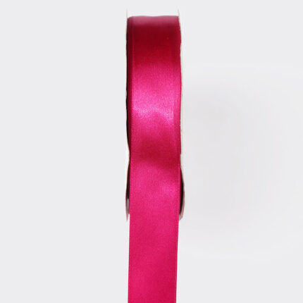 2. 5cm Fushia Single Face Satin Ribbon