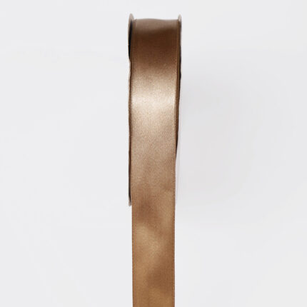 4cm Dark Beij Single Face Satin Ribbon