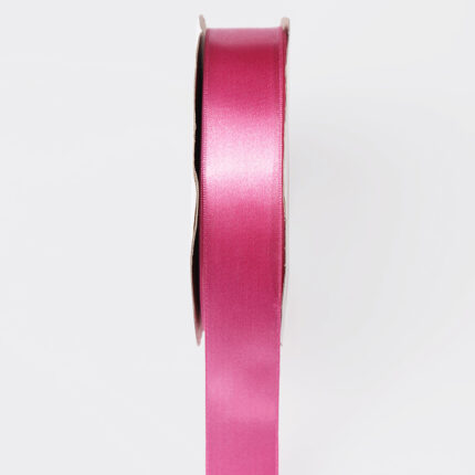 10cm Dark Pink Single Face Satin Ribbon