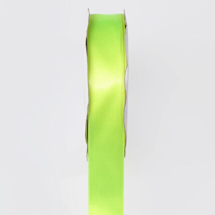 10cm Green Phosphoric Single Face Satin Ribbon