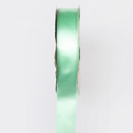 10cm Mint Single Face Satin Ribbon