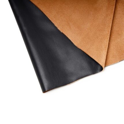 Black Havane Faux Fur With Suede Backing Fabric