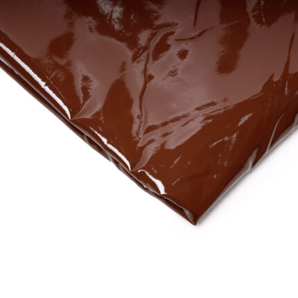 Brown Faux Latex Fabric