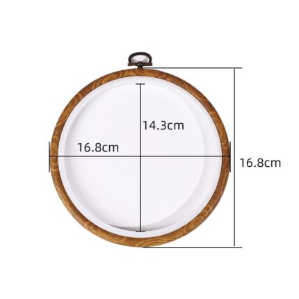 16.8cm circle wooden imitated plastic hoop